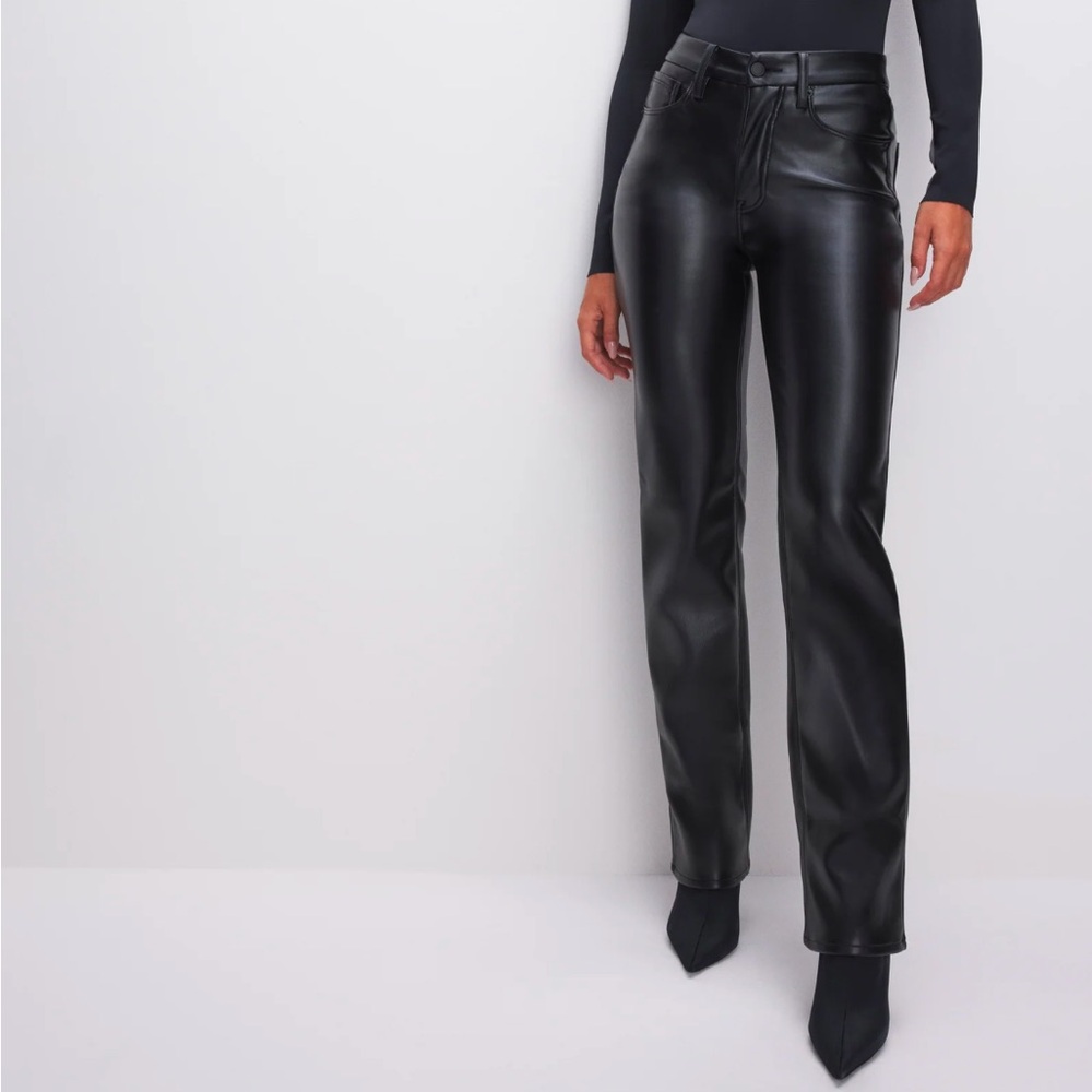 Good American Leather Pants